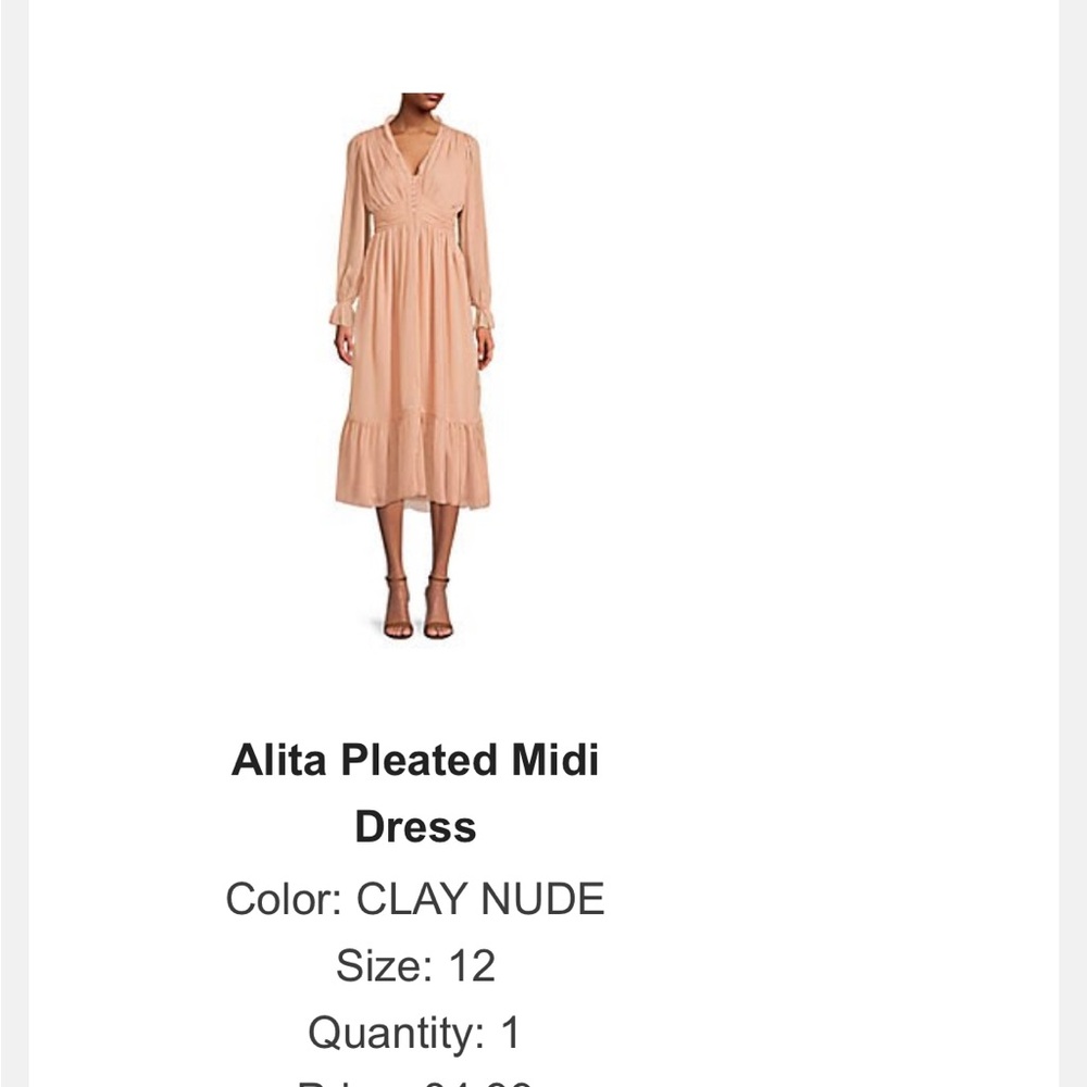 French Connection Clay Nude Midi Dress